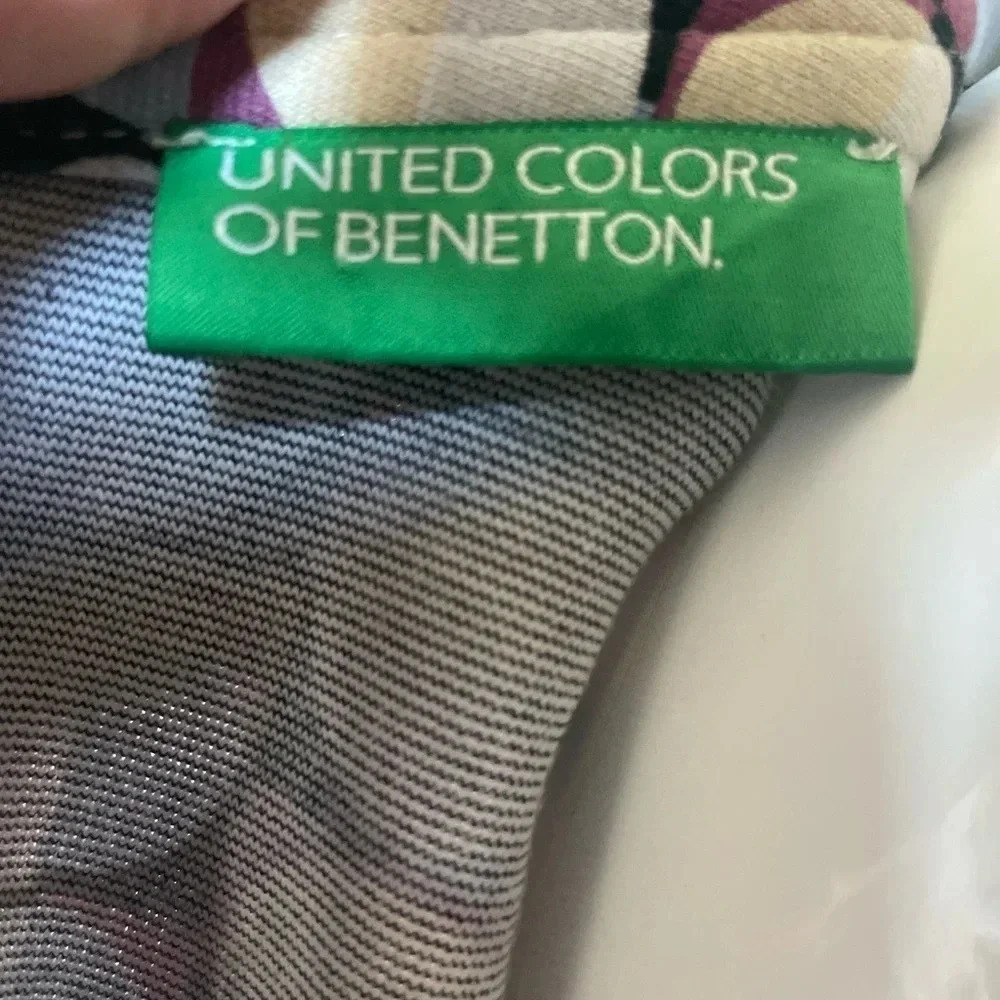 United colors of Benetton cotton mini dress, multicolor Size Small - Picture 5 of 11